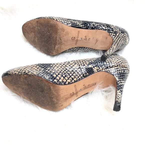 Corso Como snake print round toe heels - Picture 5 of 8